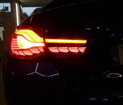 BMW M4 CS - modyfikacja lamp tył  USA > EU