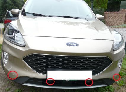 Ford Escape - montaż czujników parkowania przód i tył