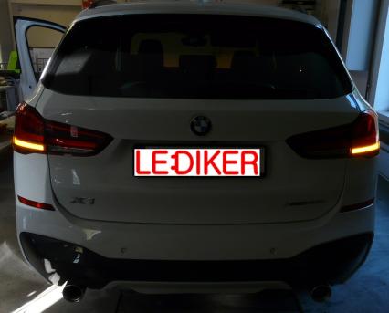 BMW X1 (2022) - modyfikacja tylnych lamp USA>EU