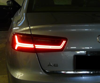 Audi A6 C7 (wersja poliftowa) - modyfikacja tylnych lamp