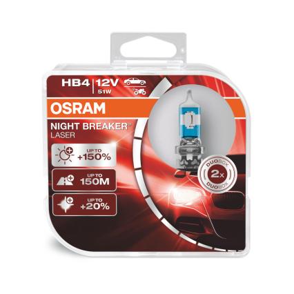 Żarówka halogenowa HB4 Osram Night Breaker Laser - komplet 2szt.