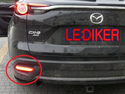 Mazda CX-9 (2016r) - tylne światło przeciwmgłowe
