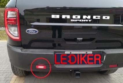 Ford Bronco Sport - tylne światło przeciwmgłowe