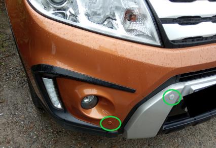 Suzuki Vitara - montaż czujników parkowania przód i tył