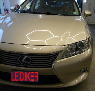Lexus ES 300h  modyfikacja przednich reflektorów  USA > EU