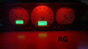 VW Passat B4  podświetlenie licznika RG (czerwone)